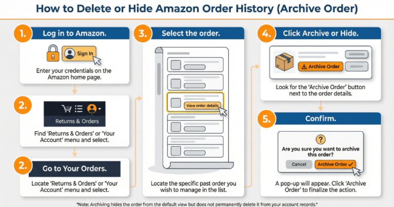 How to Delete Amazon Order History - Seller Center